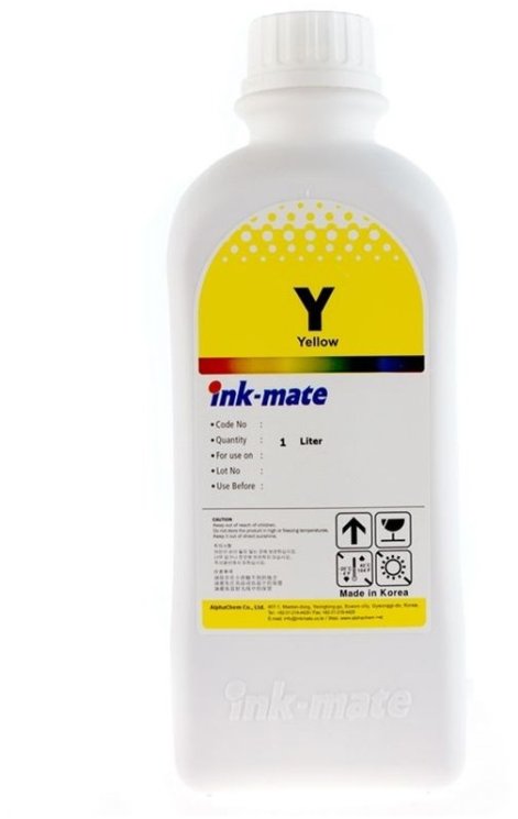 Желтые чернила Ink-Mate HIM-766Y (Dye Yellow) 1000ml для HP (HIM766YW1000)