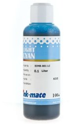 Светло-голубые чернила Ink-Mate EIM-801LC (Dye Light Cyan) 100 ml для Epson (EIM801LCW100)