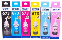 Набор чернил Epson 673 (C13T673NB6)