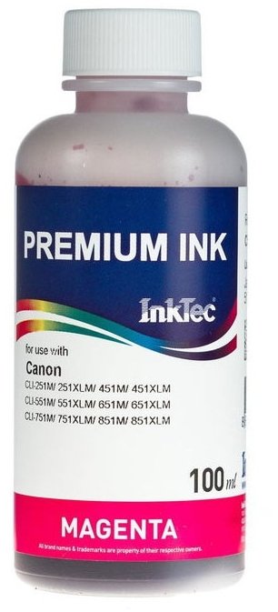 Пурпурные чернила InkTec C5051M 100мл для Canon