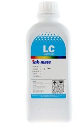 Светло-голубые чернила Ink-Mate HIM-050LC (Dye Light Cyan) 1000ml для HP (HIM050LCW1000)