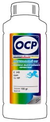 Голубые чернила OCP C143 (Cyan) 100ml для HP