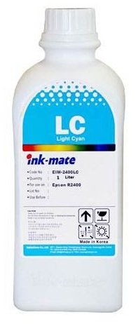 Светло-голубые чернила Ink-Mate EIM-2400LC (Pigment Light Cyan) 1000 ml для Epson (EIM2400LCW1000)