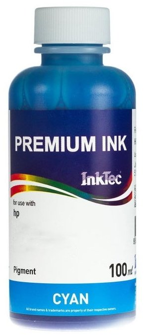 Голубые чернила InkTec H8940C 100мл для HP