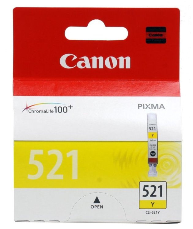 Картридж Canon CLI-521 Y (2936B004), желтый