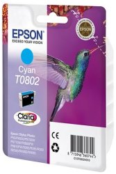 Картридж Epson T0802 (C13T08024011), голубой