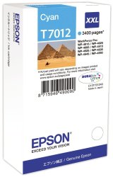 Картридж Epson T7012 (C13T70124010), голубой экстра увеличенной емкости