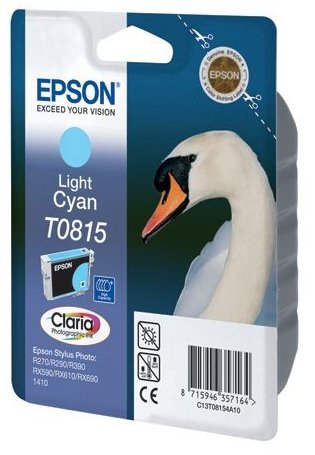 Картридж Epson T0815 (C13T11154A10), светло-голубой увеличенной емкости
