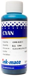 Голубые чернила Ink-Mate CIM-810C (Dye Cyan) 100ml для Canon (CIM810CW100)