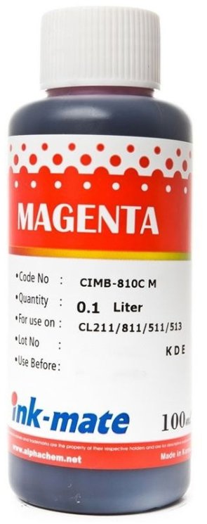 Пурпурные чернила Ink-Mate CIM-810M (Dye Magenta) 100ml для Canon (CIM810MW100)