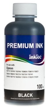 Черные чернила InkTec E0010BK 100мл для Epson