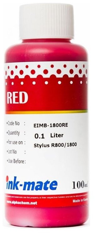 Красные чернила Ink-Mate EIM-1800R (Pigment Red) 100 ml для Epson (EIM1800RW100)