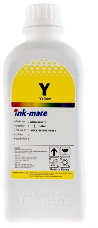 Желтые чернила Ink-Mate HIM-900Y (Dye Yellow) 1000ml для HP (HIM900YW1000)