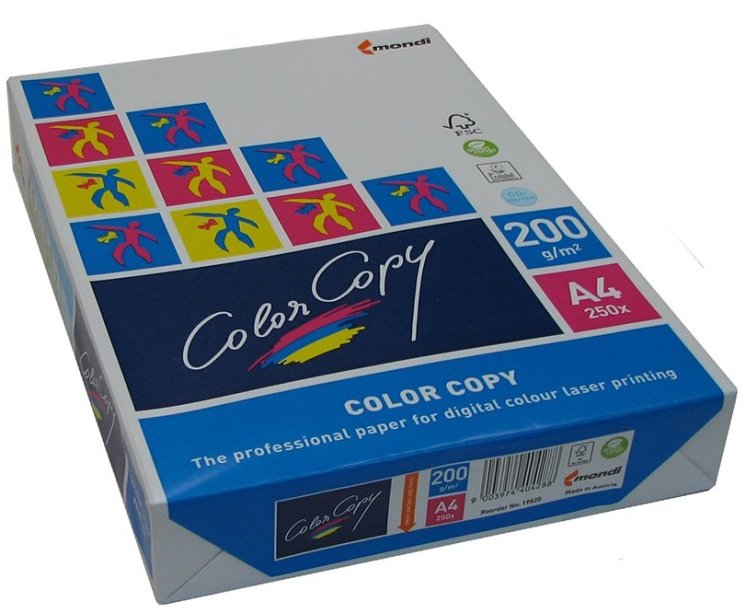 Бумага Mondi Color Copy A4, 200 гр/м2, 250 листов (CC200A4)