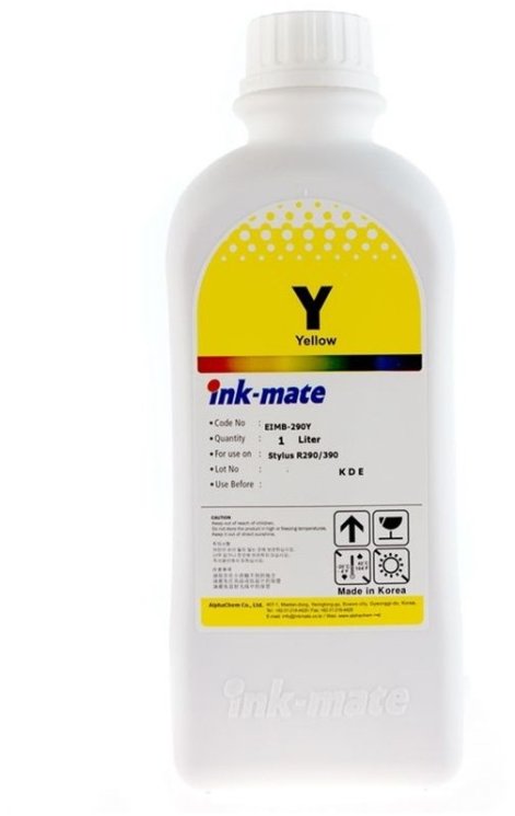 Желтые чернила Ink-Mate EIM-290Y (Dye Yellow) 1000 ml для Epson (EIM290YW1000)