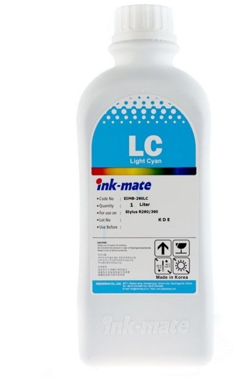 Светло-голубые чернила Ink-Mate EIM-290LC (Dye Light Cyan) 1000 ml для Epson (EIM290LCW1000)