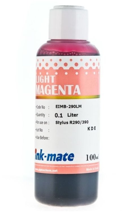 Светло-пурпурные чернила Ink-Mate EIM-290LM (Dye Light Magenta) 100 ml для Epson (EIM290LMW100)