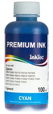 Голубые чернила InkTec E0017C 100мл для Epson