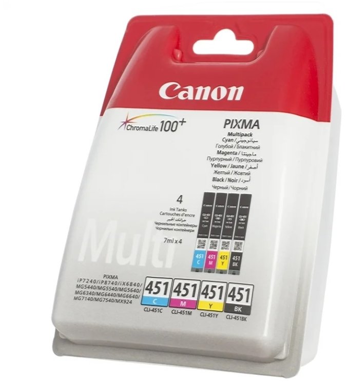 Набор картриджей Canon CLI-451 BkCMY (6524B004)