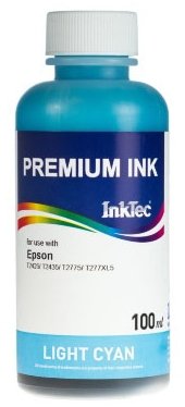 Светло-голубые чернила InkTec E0017LC 100мл для Epson