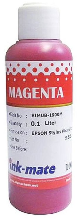 Пурпурные чернила Ink-Mate EIM-1900M (Pigment Magenta) 100 ml для Epson (EIM1900MW100)