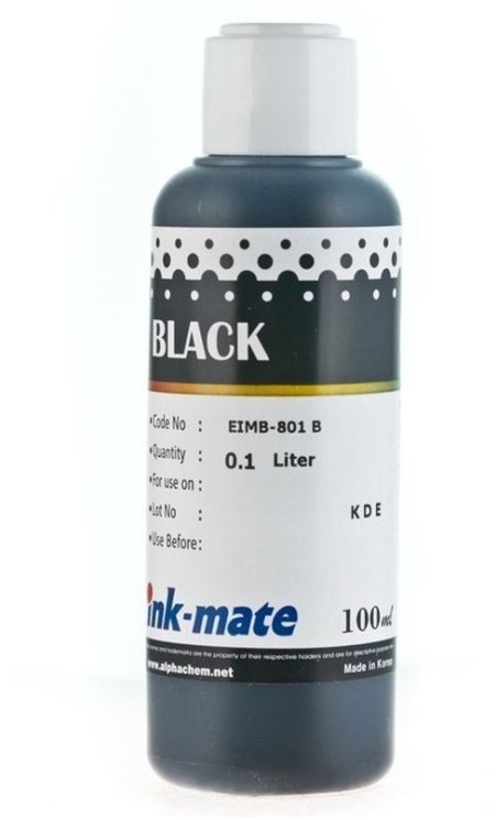 Черные чернила Ink-Mate EIM-801A (Dye Black) 100 ml для Epson (EIM801AW100)
