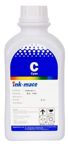 Голубые чернила Ink-Mate EIM-801C (Dye Cyan) 500 ml для Epson (EIM801CW500)