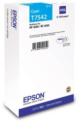 Картридж Epson T7542 (C13T754240), голубой экстра увеличенной емкости